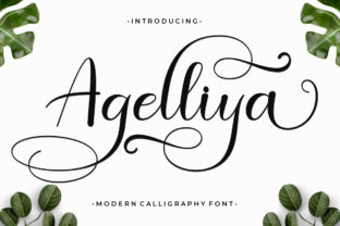 Agelliya: A Playful Script Font for Editorial Design