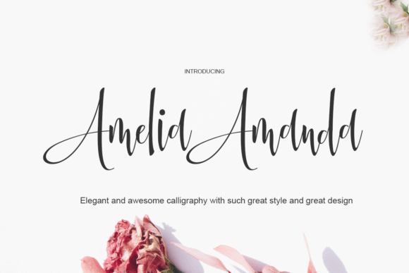 Amelia Amanda Font for Elegant Campaign Design