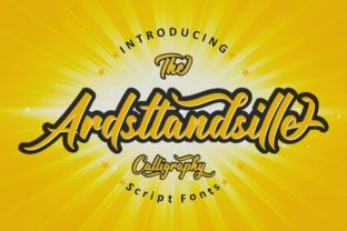 Ardsttandsille: The Bold Script Font for Crafters