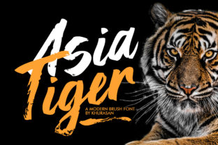 Asia Tiger Font: Bold Script for Branding and Logos