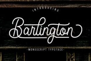 Barlington: A Classy Script Font for Makers