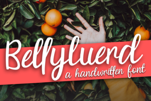 Bellyluerd: A Playful Script Handwritten Font for Editors