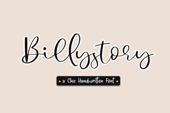 Billystory: The Elegant Script Font for Brands