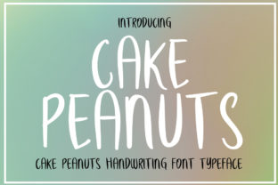 Cake Peanuts Font for Playful Campaign Design