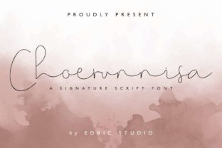 Choerunnisa: A Sweet Script Typeface for Modern Editors