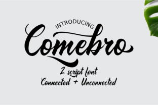 Comebro: A Playful Script Font for Editorial Design