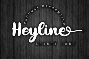 Heyline: A Bold Script Font for Web Design