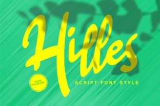 Hilles: A Fresh Script Font for Brand Identity