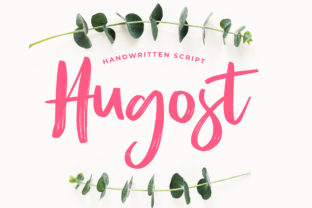Hugost: A Fresh Script Handwritten Font for Editors