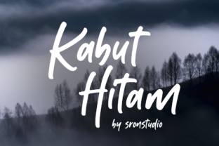 Kabut Hitam: A Playful Script Font for Makers