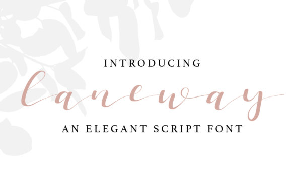Laneway: An Elegant Script Font for Branding