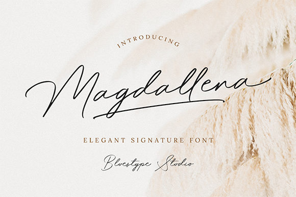 Magdallena Font for Elegant Campaign Design