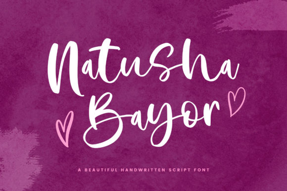 Natusha Bayor Font for Digital Branding