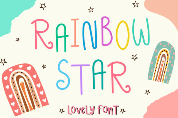 Rainbow Star: The Script Font for Scroll-Stopping Content