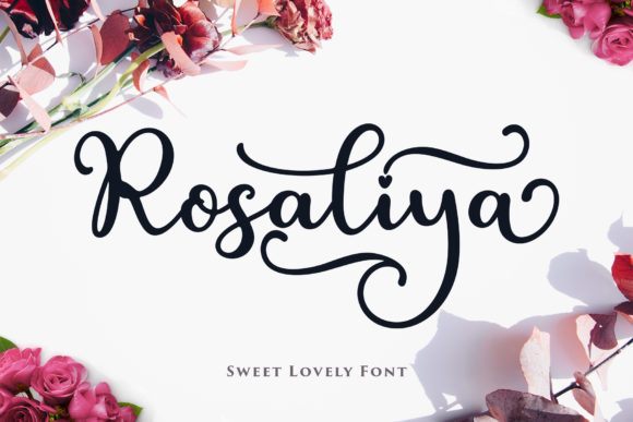 Rosaliya: A Fresh Script Handwritten Font for Digital Design