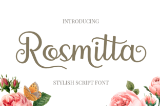 Rosmitta: A Stylish Script Typeface for Editorial Design