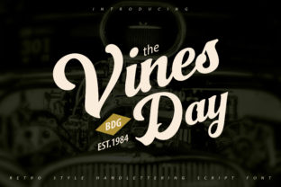 Vinesday: A Vintage Script Font for Makers