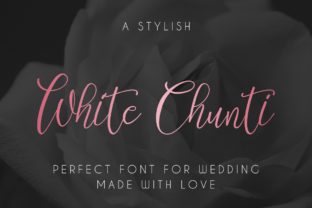 White Chunti: A Stylish Script Font for Elegant Branding