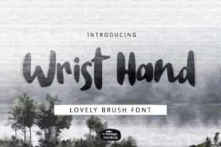 Wrist Hand Font for Authentic Craft Designs